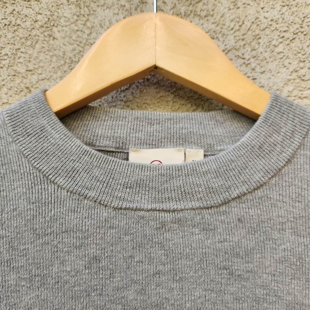 ADRIANO GOLDSHMEID Women's Sweater Medium Gray Wool Blend Pullover Quiet Luxury - Picture 8 of 12